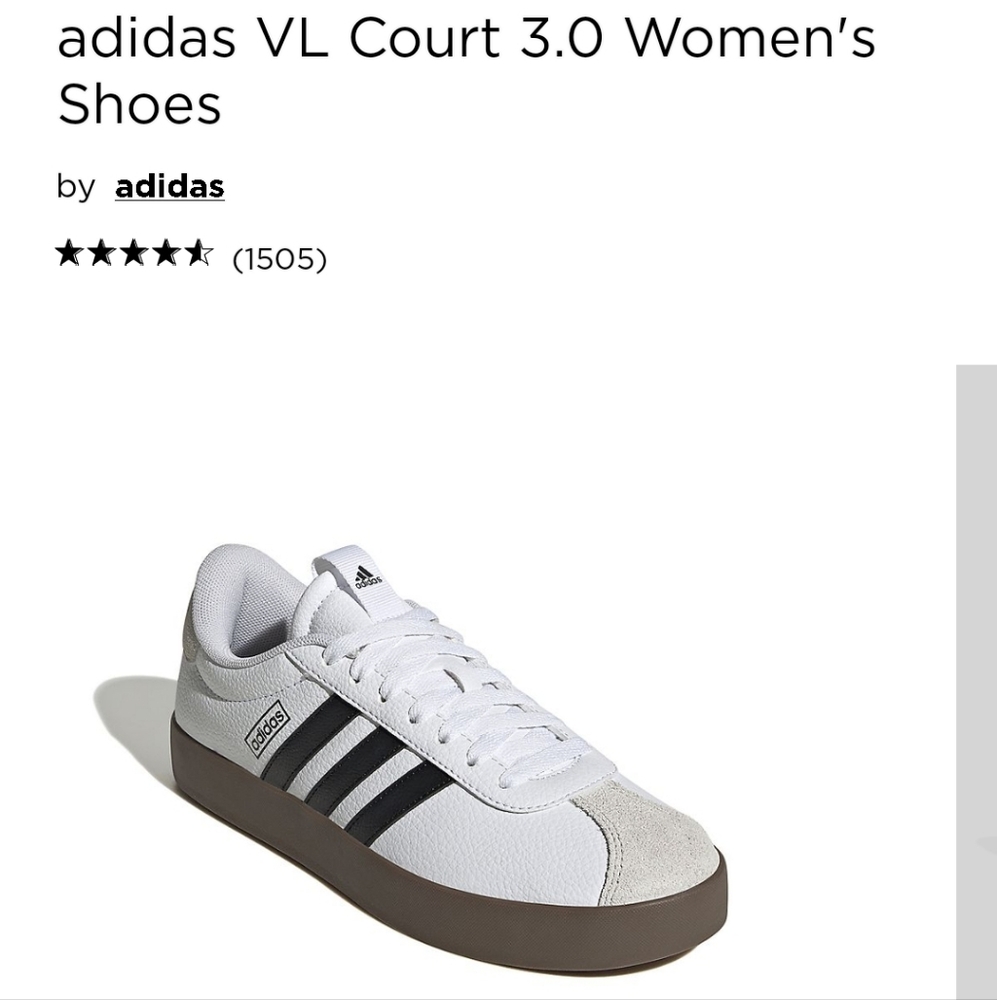 Adidas VL Court 3.0 Womens Shoes Sneakers SIZE 8